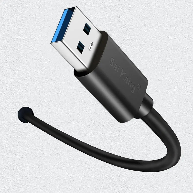 Black USB 3.0 and USB 2.0 male to female extension cable in various lengths.