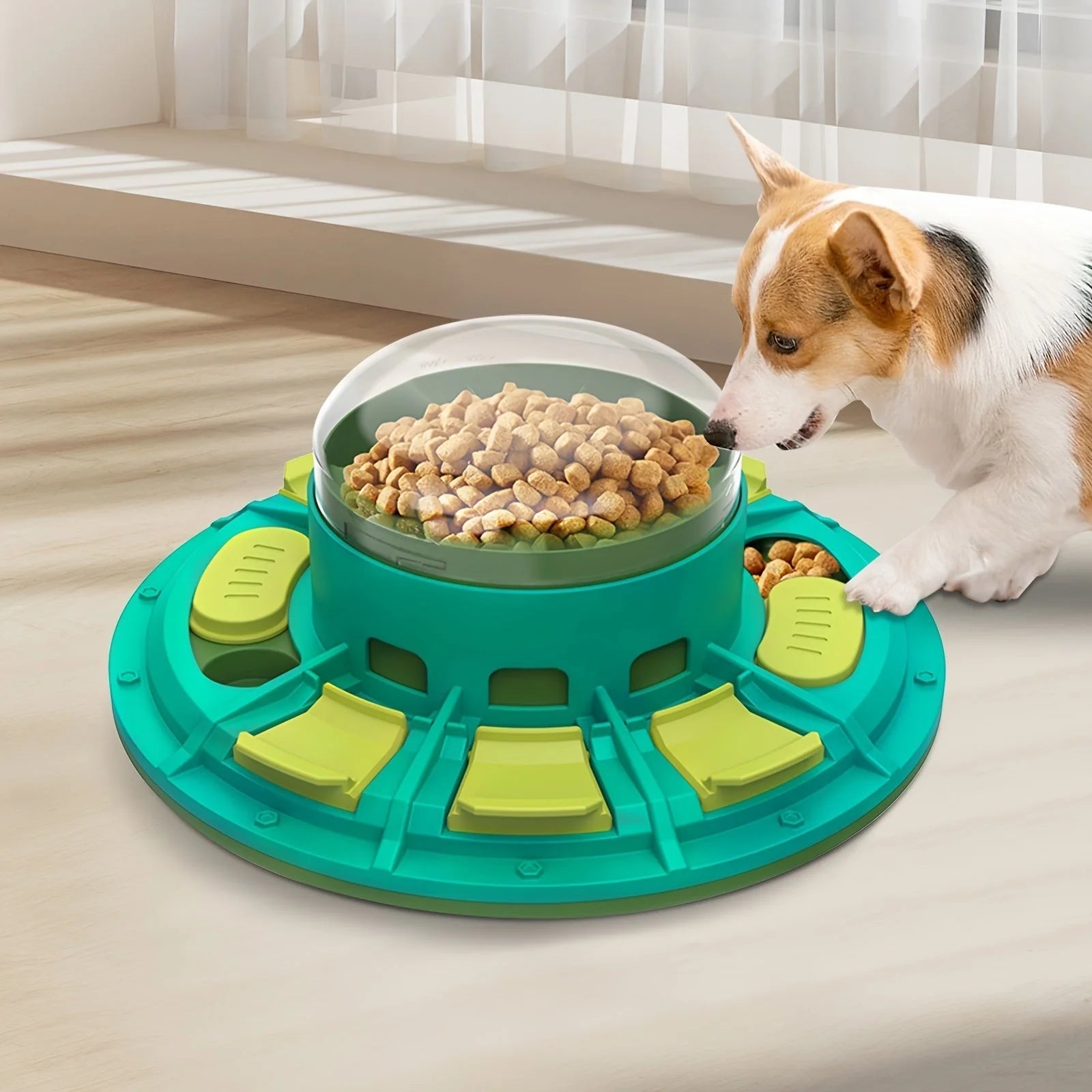 Interactive dog puzzle toy for IQ improvement and slow feeding