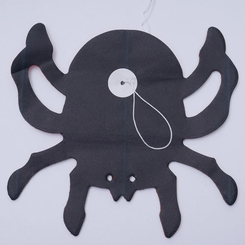 Halloween Flag Props Paper Pull Flower in yellow and black, 3 metres long