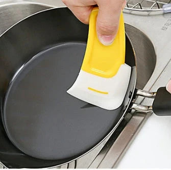 Versatile silicone scrub brushes for cleaning non-stick cookware without scratches