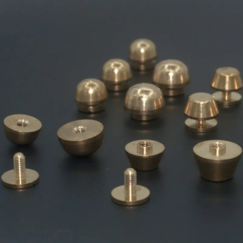 Brass decorative buckle in 10x6mm and 12x7mm sizes with polished finish