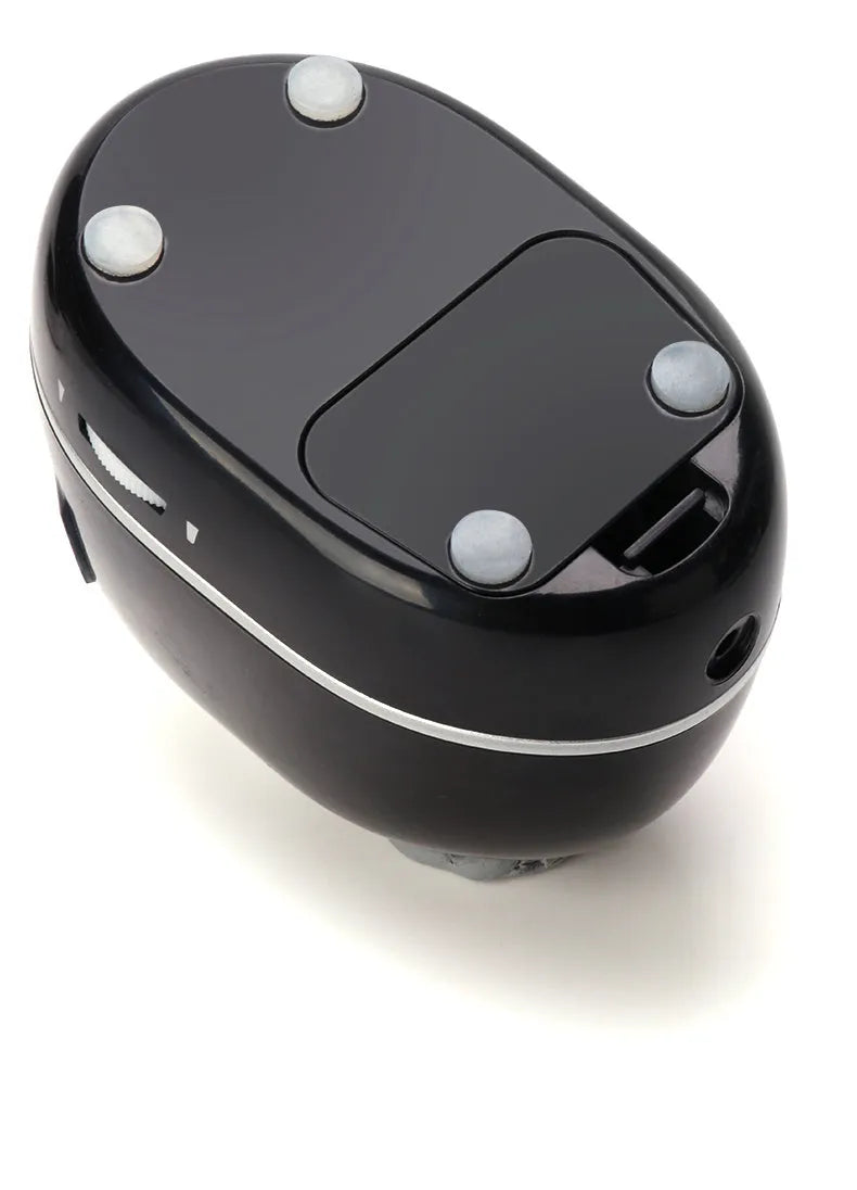 Creative electric pencil sharpener three-speed geometric plastic design black and white