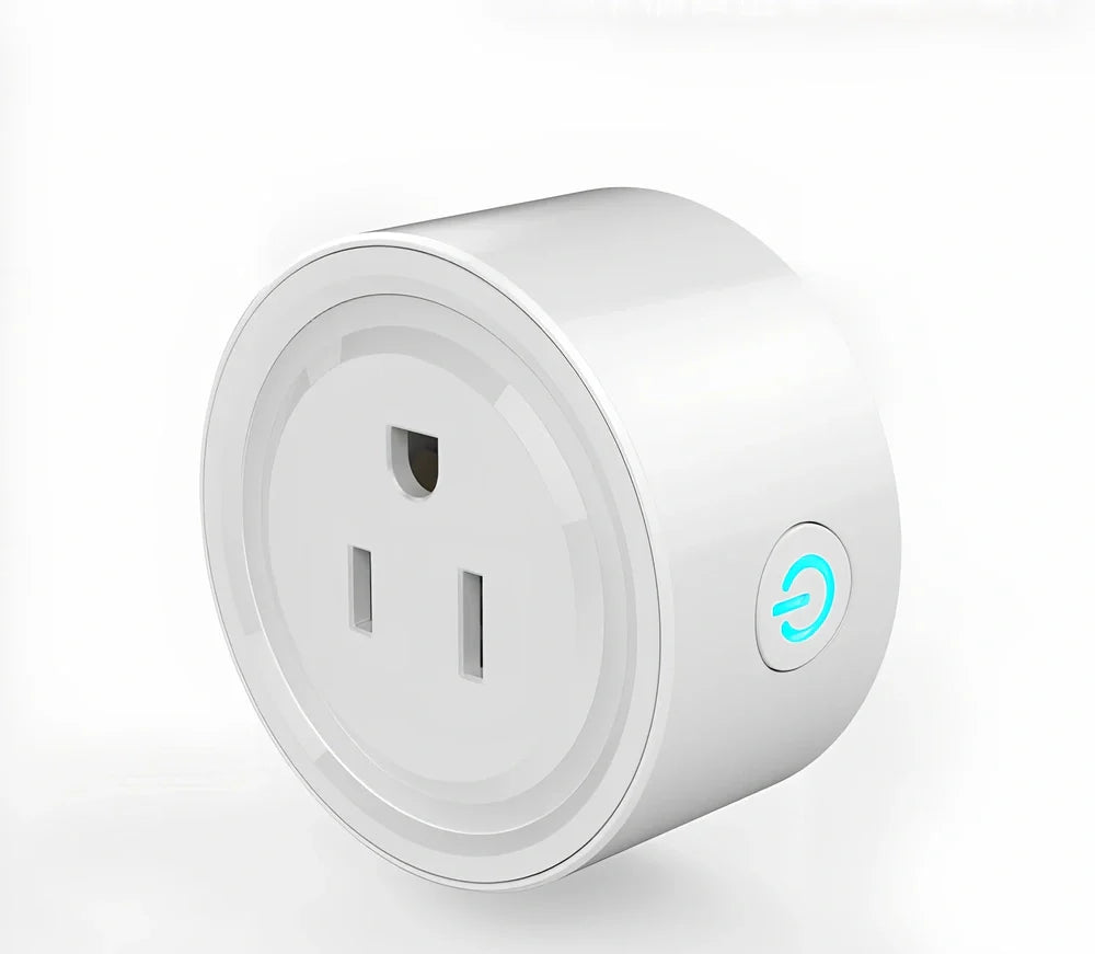 UK three-pin WIFI smart plug adapter with four outlets and USB ports for remote control via app or Alexa