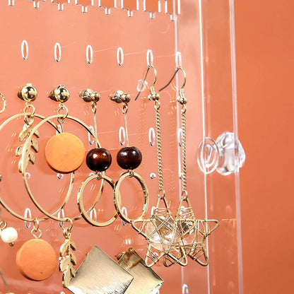 Clear acrylic cosmetic storage box for organizing beauty products