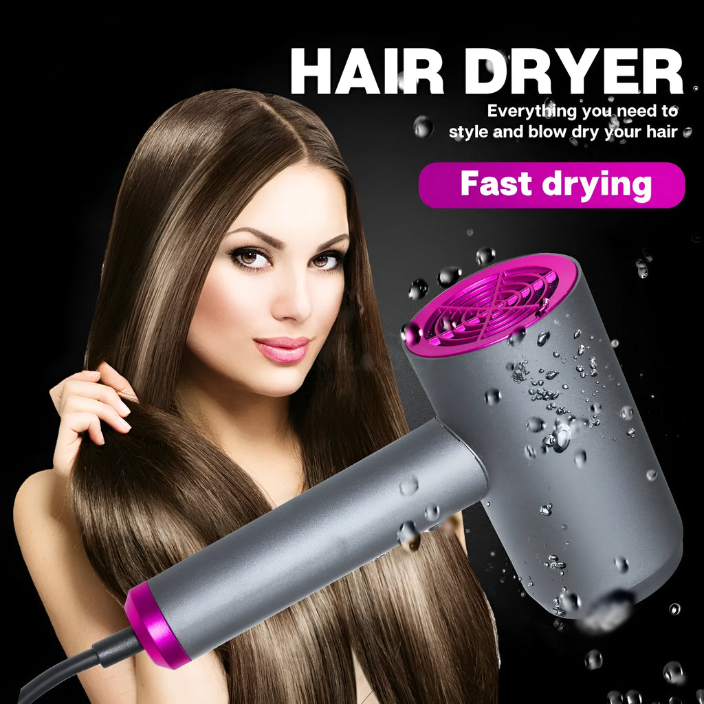 Net Red Hammer grey household 1000W hair dryer with brushed motor, air collector and diffuser