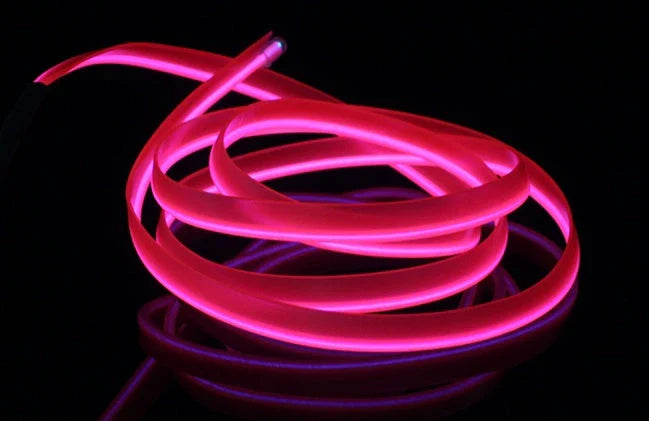 Vibrant, flexible LED strip lights in various colors for neon party decoration, bicycle accents, and customizable illumination