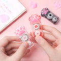 Sky blue cat claw design correction tape with 5mm width and 6 metre PET film length
