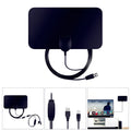 Black digital HD indoor TV plate antenna measuring 210x120mm with 3-metre coaxial cable