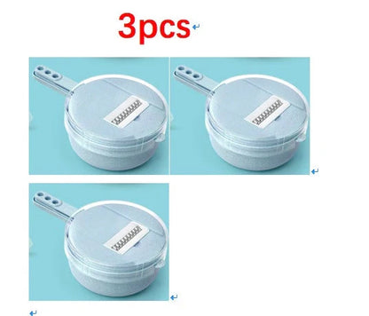 8-in-1 Mandoline Slicer with stainless steel blades for efficient kitchen preparation