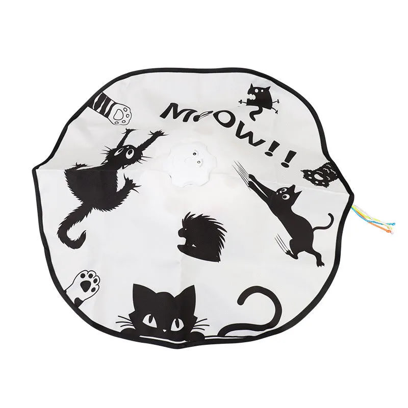 Automatic self-play cat toy teaser with laser pointer in picture colour