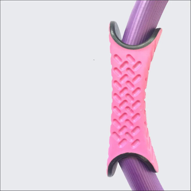 Purple Pilates ring fitness circle 38cm diameter glass fibre PP EWA for home gym core exercise
