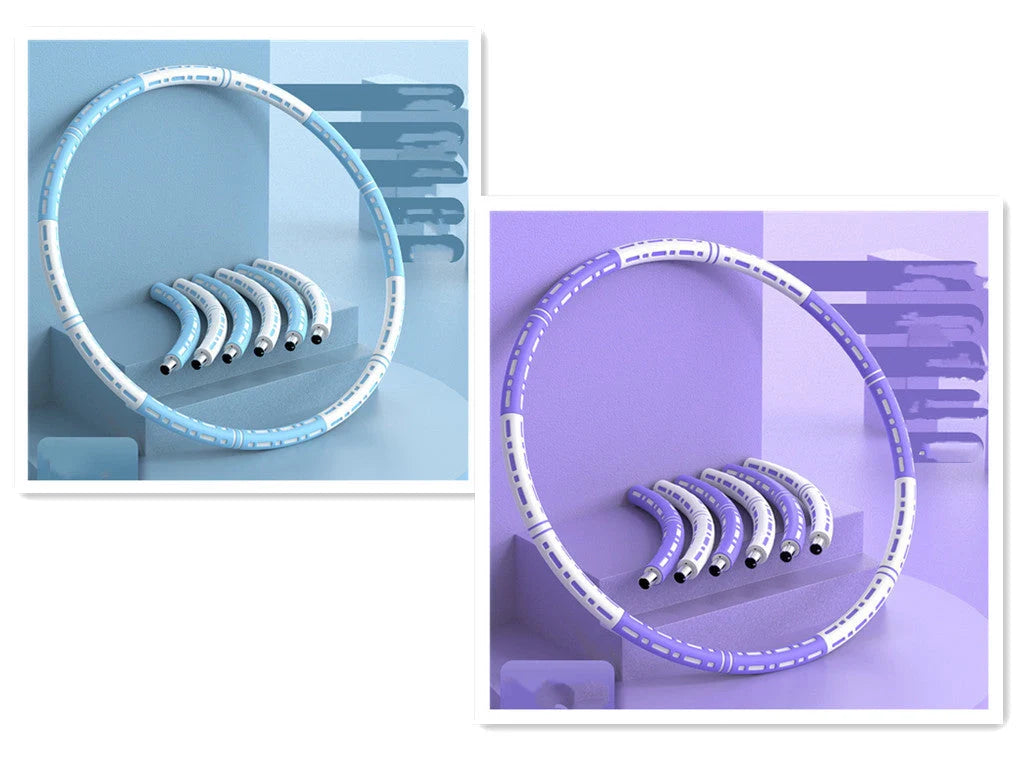 Stainless steel fitness hoop with high elastic foam for waist training