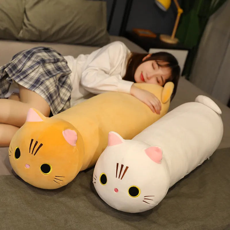 Large cartoon cat plush toy stuffed doll animal pillow cushion in multiple size and colour options