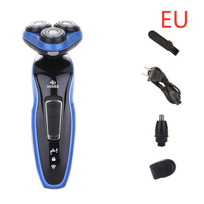 4-in-1 Electric Shaver with Triple Blade for Men - Compact and Rechargeable