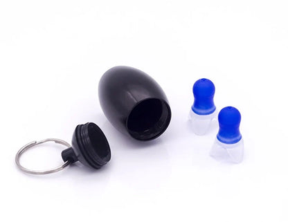 Aluminium noise reduction earplugs with 17mm caliber for effective sound blocking