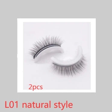 Captivating 3D layered mink-like false eyelashes for bold, voluminous eye makeup looks