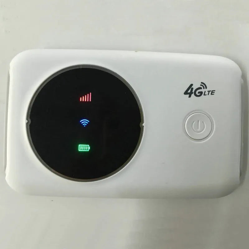 White mini 4G wireless router with dual-band Wi-Fi and VPN firewall support