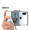 Black clip-on mobile phone radiator with aluminium alloy and ceramic construction for 4-7 inch smartphones