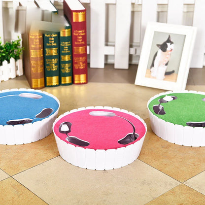 Automatic mouse cat teaser toy with remote control in green, rose red, and blue