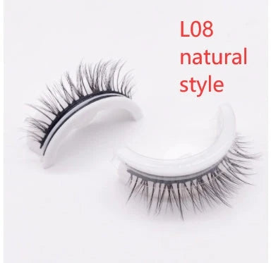 Captivating 3D layered mink-like false eyelashes for bold, voluminous eye makeup looks