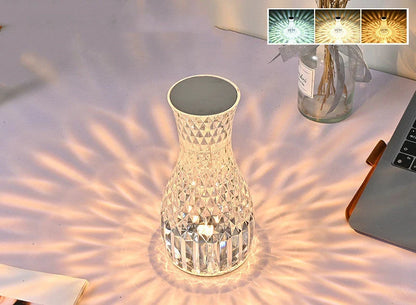 Vase Shape Atmosphere Crystal Lamp with remote control and USB charging