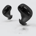 Black plastic Bluetooth earphone in-ear design IPX5 waterproof
