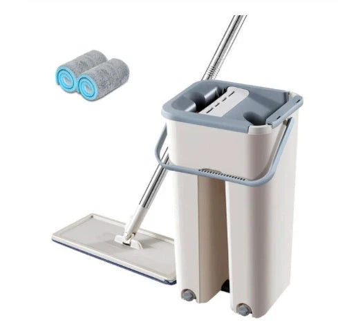 Home Kitchen 360-Degree Lazy Floor Mop with microfiber head and aluminum rod