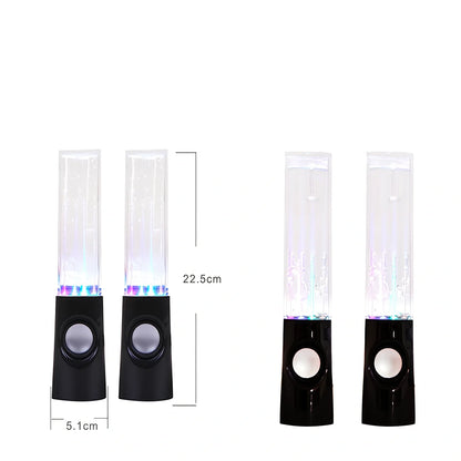 Wireless dancing water speaker with LED lights showing water column synchronised to music