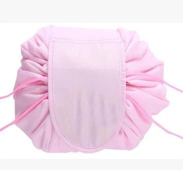 Animal print large capacity drawstring cosmetic storage bag with waterproof oxford cloth