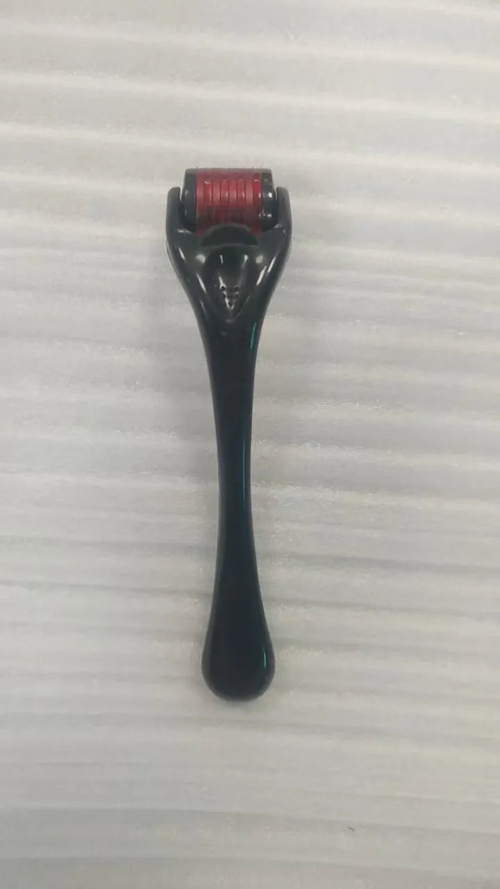 540 needle microneedle derma roller with colour wheel on black handle, showing 0.25mm specification.