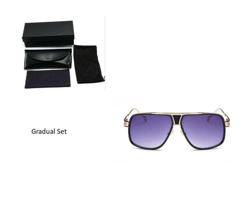 Grandmaster Square Sunglasses for men with UV400 protection and durable frame