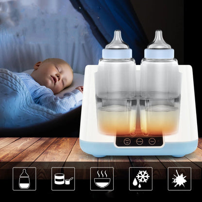 Automatic baby bottle warmer with multi-function heating and sterilizing capabilities