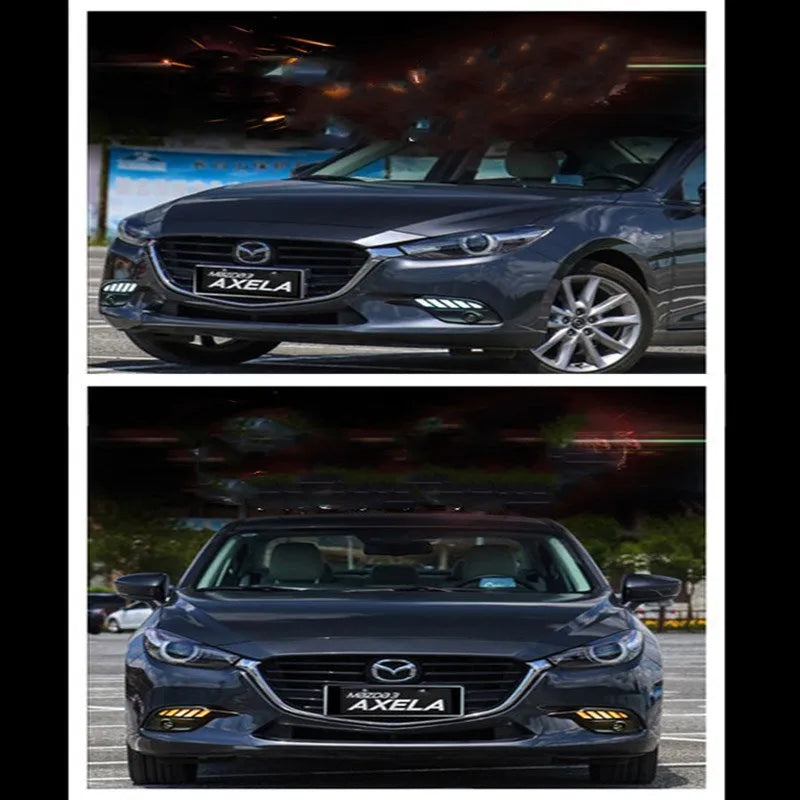 Buick Envision left front corner with white Enceladus daily light streamer turn signal lit in yellow