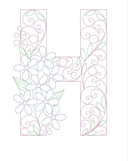 Paper Filigree Painting Kit - Letters for creative art projects