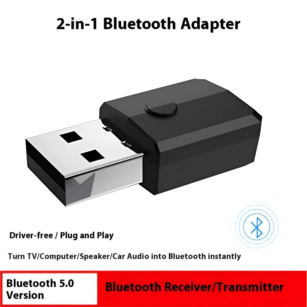 Bluetooth 5.0 four-in-one USB adapter transmitter receiver ZF-169S for audio streaming
