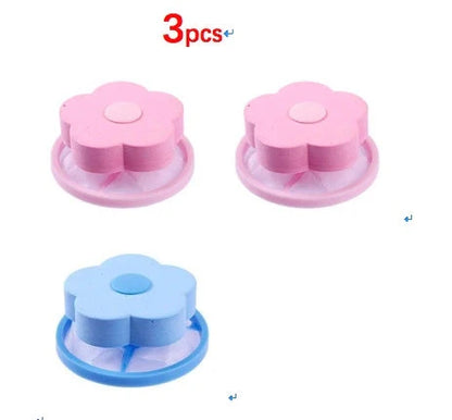Float Filter for Washing Machine Hair Remover with flower design in various colours