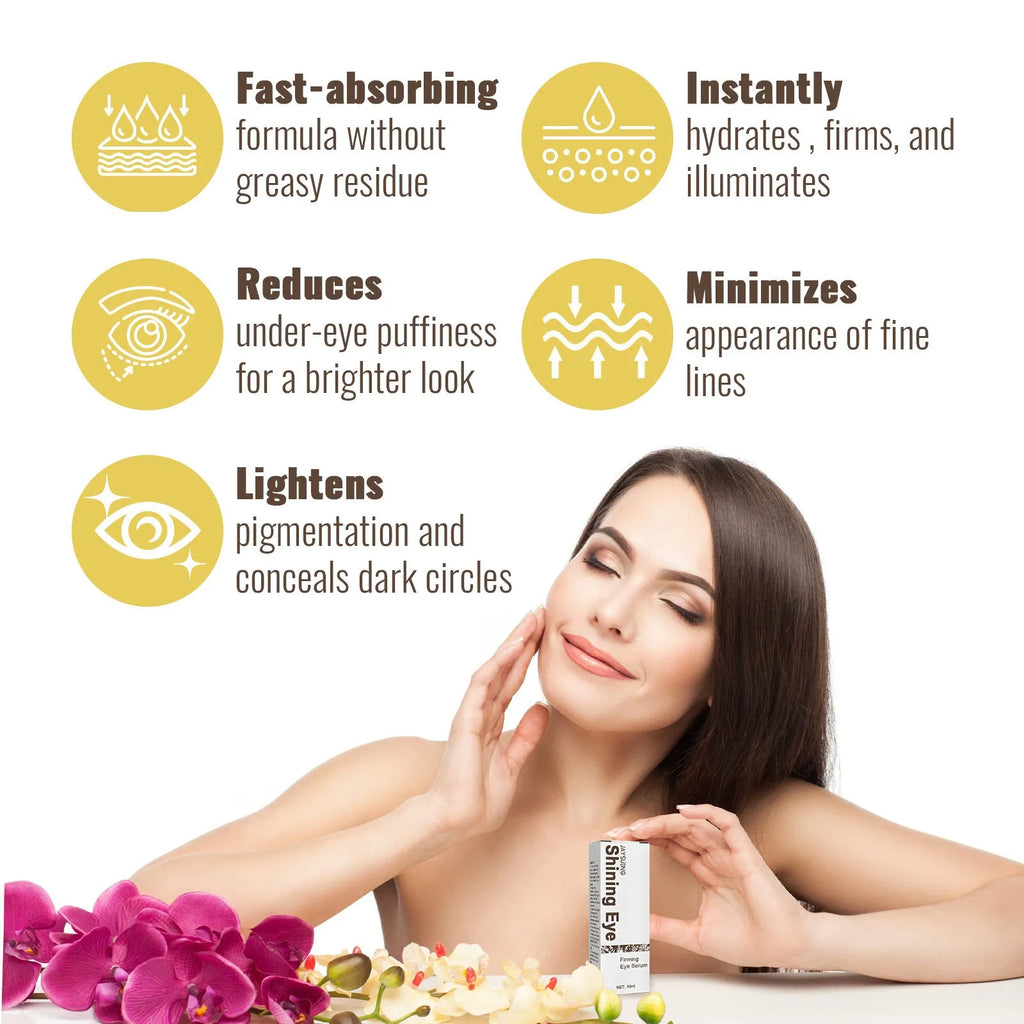 Moisturizing Eye Skin Care serum in a 10ml bottle with natural oils for eye hydration