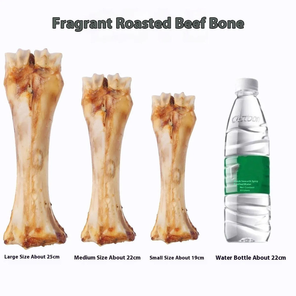 High calcium roasted ox bone flavoured molar chew stick for puppy teeth cleaning and training.