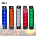 Compact 9.6cm trailer side warning lights available in five colours for vehicle modification