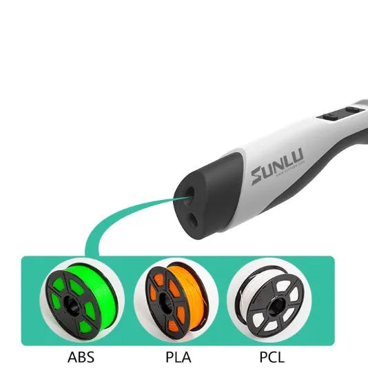 Plastic 3D printing pen 18cm long in black for 3D painting and graffiti