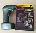 Portable black car tyre electric pump with power cable for emergency tyre inflation
