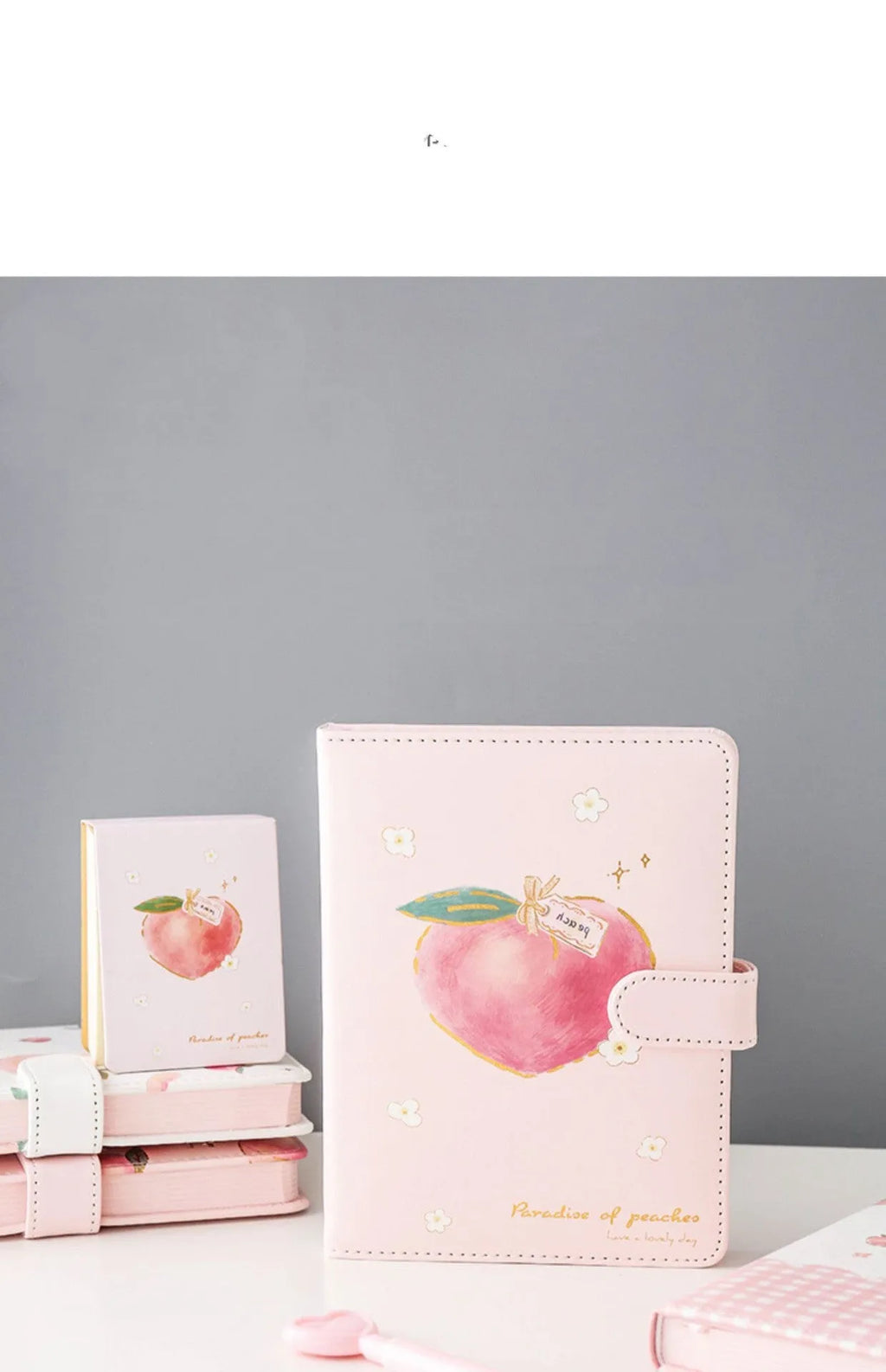 A5 hardcover notebook with imitation leather cover and wired binding, 130x172mm, double offset paper