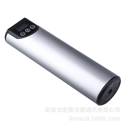 Handheld multi-functional intelligent vehicle tire inflator with LCD screen