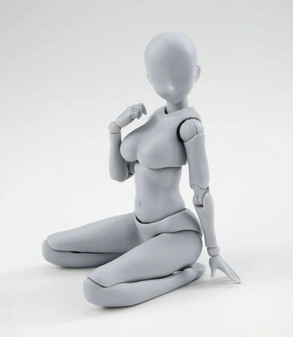 Articulated human mannequin kits for artists with interchangeable accessories