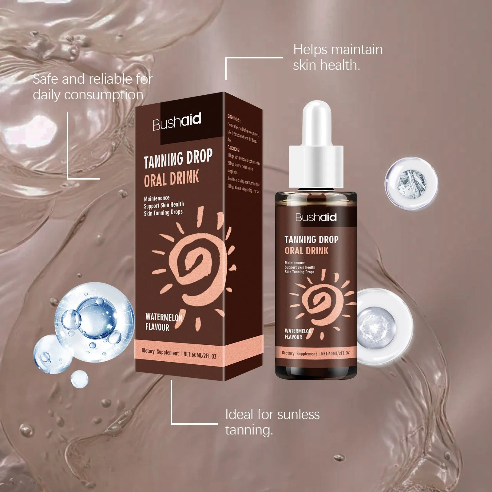 60ml sun protection essence lotion bottle for face and body UV protection