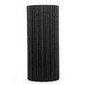 MILY SPORT 32x14 cm high density EPP foam roller in black with quincuncial surface on floor