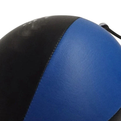 Black boxing speed ball with 40cm length hanging from elastic ropes with inflator and hooks