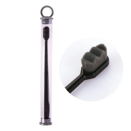 Ultra-fine nylon toothbrush with super soft 2.3cm bristles for sensitive gums