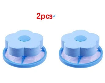 Float Filter for Washing Machine Hair Remover with flower design in various colours