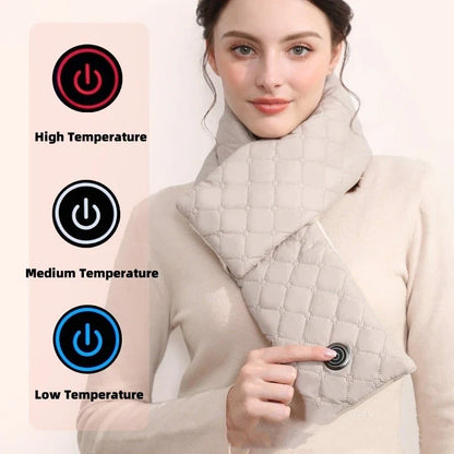 Premium Heated Scarf with 3 Adjustable Heat Settings for Outdoor Warmth and Comfort